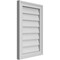 Ekena Millwork Vertical Surface Mount PVC Gable Vnt: Non-Functional, w/2"W x 1-1/2"H, Brickmould Frame, 16"W x 24"H GVPVE16X2402SN - alternate 2